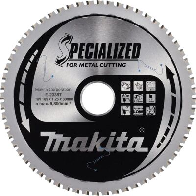 Makita, Sägeblatt, E-23357 HM Metallsägeblatt 185x30x60Z Makita, Sägeblatt, E-23357 HM Metallsägeblatt 185x30x60Z