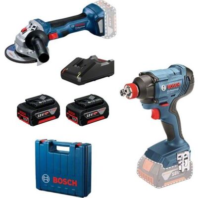 Bosch Hausgeräte, Elektrowerkzeug Set, .ZESTAW 18V GDX 180-LI + GWS 180 2x4,0Ah... Bosch Hausgeräte, Elektrowerkzeug Set, .ZESTAW 18V GDX 180-LI + GWS 180 2x4,0Ah...