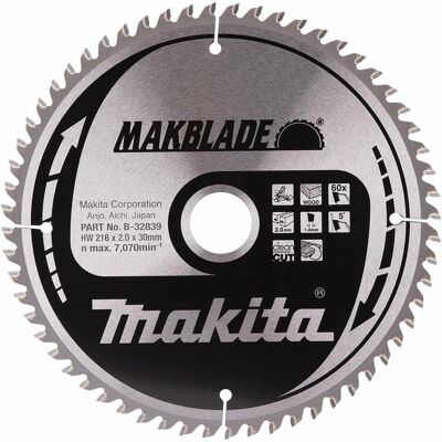Makita, Sägeblatt, MAKBLADE Sägeb. 216x30x60Z Makita, Sägeblatt, MAKBLADE Sägeb. 216x30x60Z