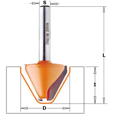CMT, Fräser, 949.502.11 28 mm Brieföffner mit 60°-Schaft 12 mm CMT, Fräser, 949.502.11 28 mm Brieföffner mit 60°-Schaft 12 mm