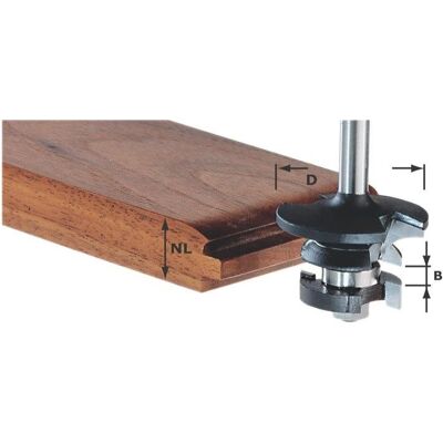 Festool, Fräser, Konterprofilfräser Feder HW S8 D43/21 A/KL Festool, Fräser, Konterprofilfräser Feder HW S8 D43/21 A/KL