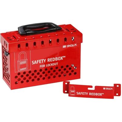 Brady, Zubehör Maschine, transportable Gruppenverschlusskasten LockBox, Rot, 24 x 17 x 10cm, mit Schnell-Lösesystem, t Brady, Zubehör Maschine, transportable Gruppenverschlusskasten LockBox, Rot, 24 x 17 x 10cm, mit Schnell-Lösesystem, t