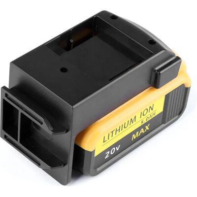 LKD Akku- & Werkzeughalter / Wandhalterung für Dewalt 14,4 & 18V Slide-Akkus, Batterie Zubehör, Gelb LKD Akku- & Werkzeughalter / Wandhalterung für Dewalt 14,4 & 18V Slide-Akkus, Batterie Zubehör, Gelb