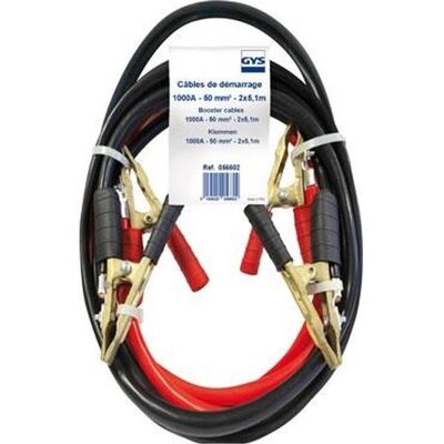 GYS, Starthilfe, Startkabels 1000A - 5,1 meter - 50mm - Jump Leads Pro (1000 A) GYS, Starthilfe, Startkabels 1000A - 5,1 meter - 50mm - Jump Leads Pro (1000 A)
