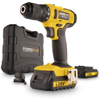 Powerplus, Bohrmaschine + Akkuschrauber, Bohrschrauber 20V - inkl. 2 Akkun 20V 1.5Ah und Ladegerät (Bohrschrauber) Powerplus, Bohrmaschine + Akkuschrauber, Bohrschrauber 20V - inkl. 2 Akkun 20V 1.5Ah und Ladegerät (Bohrschrauber)