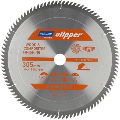 Norton 305mm Kreissägeblatt - Holz & Verbundstoffe Norton 305mm Kreissägeblatt - Holz & Verbundstoffe