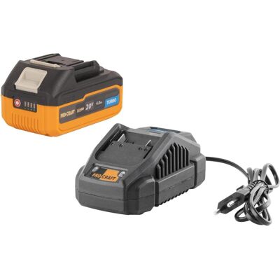 Procraft, Werkzeugakku + Ladegerät, Starter Pack 20 V 20/2.4A Ladegerät + 1x 20/4 Turbo Akku 4,0 Ah (20 V) Procraft, Werkzeugakku + Ladegerät, Starter Pack 20 V 20/2.4A Ladegerät + 1x 20/4 Turbo Akku 4,0 Ah (20 V)