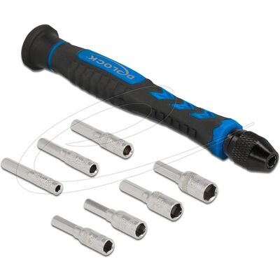Delock, Schraubenzieher, Schraubendreherset 8-teilig Aubensechskant Hohlschaft 2,5 - 5,5mm Delock, Schraubenzieher, Schraubendreherset 8-teilig Aubensechskant Hohlschaft 2,5 - 5,5mm