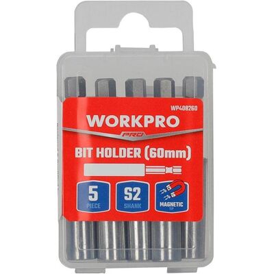 Workpro, Bits, Bit-Halter (5 Stück) Workpro, Bits, Bit-Halter (5 Stück)