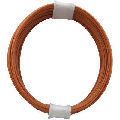 Donau, Kabelleitung, Kupferschalt Litze hochflexibel 0,04 mm² / 10 m orange (10 m) Donau, Kabelleitung, Kupferschalt Litze hochflexibel 0,04 mm² / 10 m orange (10 m)