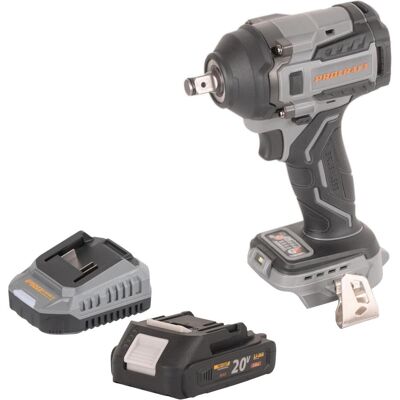 Procraft, Bohrmaschine + Akkuschrauber, Industrial IW550Abb Akku Schlagschrauber 20 V 550 Nm 1/2" + 1x Akku 2,0 Ah + Ladegerät (Schlagschrauber) Procraft, Bohrmaschine + Akkuschrauber, Industrial IW550Abb Akku Schlagschrauber 20 V 550 Nm 1/2" + 1x Akku 2,0 Ah + Ladegerät (Schlagschrauber)