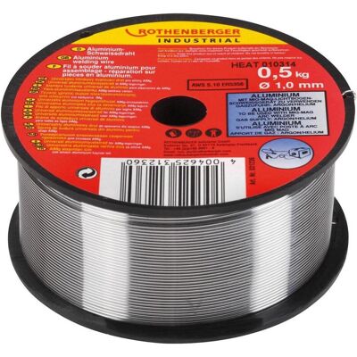Rothenberger Aluminium-Schweißdraht - ø 1,0 mm, 0,5kg Spule Rothenberger Aluminium-Schweißdraht - ø 1,0 mm, 0,5kg Spule