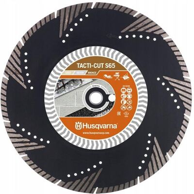 Husqvarna Sägeblatt, 579 8165-10 Tacti-Cut S65 Abrasive Diamanttrennscheibe 300 x 20 mm Nass und Trocken Husqvarna Sägeblatt, 579 8165-10 Tacti-Cut S65 Abrasive Diamanttrennscheibe 300 x 20 mm Nass und Trocken