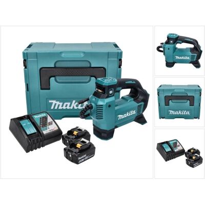 Makita, Kompressor, DMP 181 RGJ Akku Kompressor 18 V 11,1 bar + 2x Akku 6,0 Ah + Ladegerät + Makpac (11.10 Bar) Makita, Kompressor, DMP 181 RGJ Akku Kompressor 18 V 11,1 bar + 2x Akku 6,0 Ah + Ladegerät + Makpac (11.10 Bar)