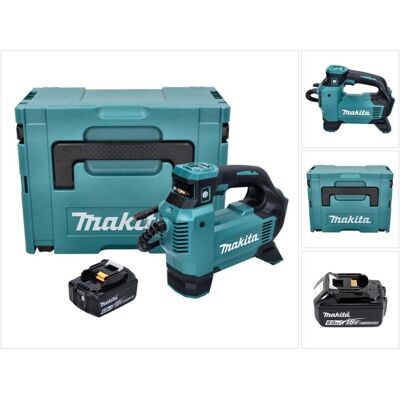 Makita, Kompressor, DMP 181 G1J Akku Kompressor 18 V 11,1 bar + 1x Akku 6,0 Ah + Makpac - ohne Ladegerät (11.10 Bar) Makita, Kompressor, DMP 181 G1J Akku Kompressor 18 V 11,1 bar + 1x Akku 6,0 Ah + Makpac - ohne Ladegerät (11.10 Bar)