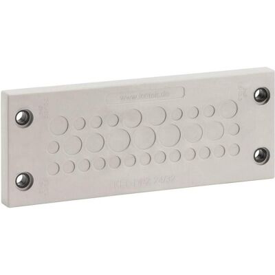 Icotek, Leitungsführung Zubehör, KEL-DPZ 24/15 Kabeldurchführungsplatte Klemm-Ø (max.) 12 mm Polyamid, Elastomer Grau, Schwa Icotek, Leitungsführung Zubehör, KEL-DPZ 24/15 Kabeldurchführungsplatte Klemm-Ø (max.) 12 mm Polyamid, Elastomer Grau, Schwa