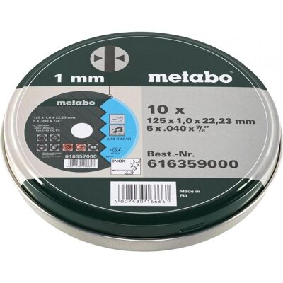 Metabo 616357000 125 x 1.0 x 22.23 mm - Schleifscheibe Metabo 616357000 125 x 1.0 x 22.23 mm - Schleifscheibe
