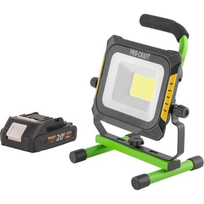 Procraft, Arbeitsleuchte, LP20 Akku LED Strahler 20 V IP 20 + 1x Akku 2,0 Ah - ohne Ladegerät Procraft, Arbeitsleuchte, LP20 Akku LED Strahler 20 V IP 20 + 1x Akku 2,0 Ah - ohne Ladegerät