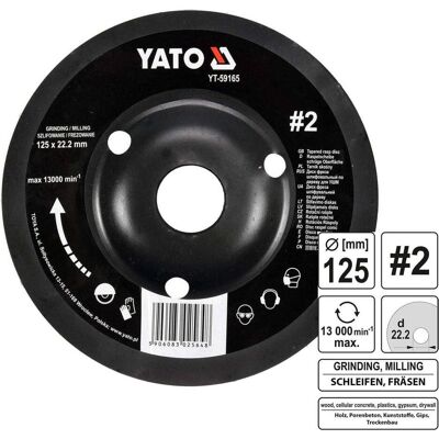Yato, Schleifmittel, Profi Raspelscheibe für Winkelschleifer 125mm Nr2 Yato, Schleifmittel, Profi Raspelscheibe für Winkelschleifer 125mm Nr2