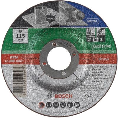 Bosch Zubehör, Sägeblatt, Trennscheibe 2-in-1 D= 115 mm Bosch Zubehör, Sägeblatt, Trennscheibe 2-in-1 D= 115 mm