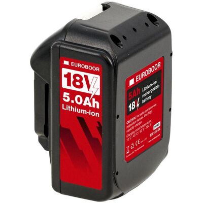 Euroboor, Werkzeugakku + Ladegerät, 81421500016004 EB.18V-5A Akku Li-Ion 18V 5.0Ah (18 V) Euroboor, Werkzeugakku + Ladegerät, 81421500016004 EB.18V-5A Akku Li-Ion 18V 5.0Ah (18 V)
