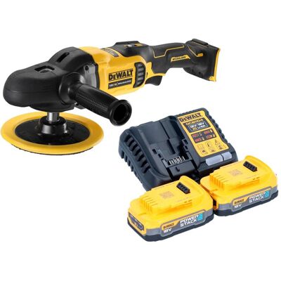 DeWalt, Schleifmaschine + Poliermaschine, DCM 849 E2 Akku Exzenter Poliermaschine 18 V 180 mm Brushless + 2x Powerstack Akku 1,7 Ah + (Exzenterpolierer) DeWalt, Schleifmaschine + Poliermaschine, DCM 849 E2 Akku Exzenter Poliermaschine 18 V 180 mm Brushless + 2x Powerstack Akku 1,7 Ah + (Exzenterpolierer)
