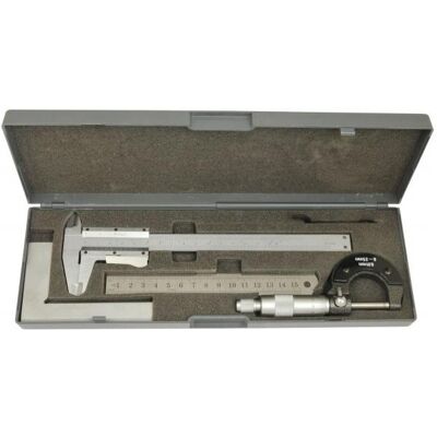 Elmag, Messlehre, - Messwerkzeug-Sortiment 4-teilig Elmag, Messlehre, - Messwerkzeug-Sortiment 4-teilig