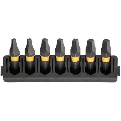 DeWalt, Bits, 7pc 25mm Square Mix Bar Flextorq DeWalt, Bits, 7pc 25mm Square Mix Bar Flextorq