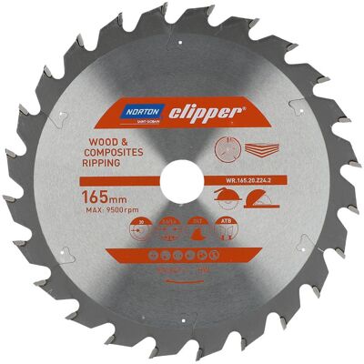MGA, Sägeblatt, Norton Clipper 70184608046 Hartmetallklinge 165 x 2,6 x 20 Z24 MGA, Sägeblatt, Norton Clipper 70184608046 Hartmetallklinge 165 x 2,6 x 20 Z24