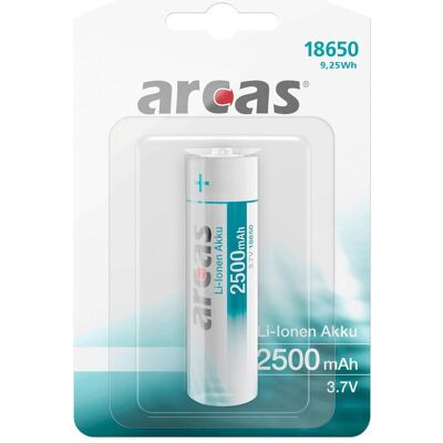 Arcas IMC18650BP1 Spezial-Akku 18650 Li-Ion 3.7 V 2500 mAh (1 Stk., 18650, 2500 mAh), Batterien + Akkus Arcas IMC18650BP1 Spezial-Akku 18650 Li-Ion 3.7 V 2500 mAh (1 Stk., 18650, 2500 mAh), Batterien + Akkus