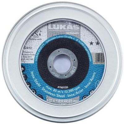 Lukas, Sägeblatt, LUKAS-ERZETT T41 125 AT007233V9807010 Trennscheiben-Set 125 mm 10 St. Lukas, Sägeblatt, LUKAS-ERZETT T41 125 AT007233V9807010 Trennscheiben-Set 125 mm 10 St.