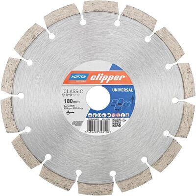 Clipper Diamanttrennscheibe 180mm - Diamant-Sägeblatt Clipper Diamanttrennscheibe 180mm - Diamant-Sägeblatt