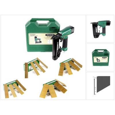 Prebena, Tacker + Nagelpistole, 2P-J50SDS Luftdruck Druckluftnagler 5-7 bar im Transportkoffer + Stauchkopfnägel Brads - 25 (Nagelpistole) Prebena, Tacker + Nagelpistole, 2P-J50SDS Luftdruck Druckluftnagler 5-7 bar im Transportkoffer + Stauchkopfnägel Brads - 25 (Nagelpistole)