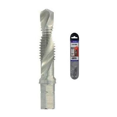 Tivoly, Gewindeschneider + Gewindebohrer, Combined tap with drill (2 in1) HSS, 1/4 "hex, M6x1xL44 Tivoly, Gewindeschneider + Gewindebohrer, Combined tap with drill (2 in1) HSS, 1/4 "hex, M6x1xL44