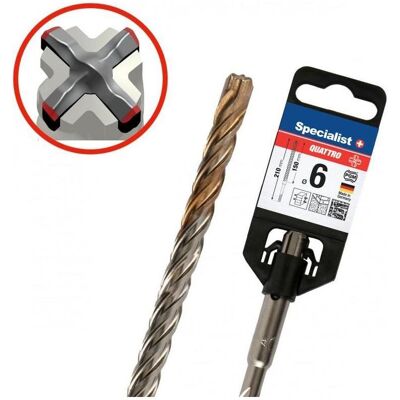 Stanley Bohrereinsatz, Drill Specialist + QUATTRO SDS + 6/150 x 210 mm (12 x 150 x 210 mm, 6) Stanley Bohrereinsatz, Drill Specialist + QUATTRO SDS + 6/150 x 210 mm (12 x 150 x 210 mm, 6)