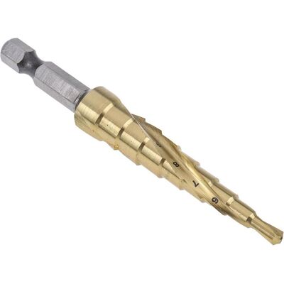DeWalt, Bohrereinsatz, Einzelner Stufenbohrer 4 - 12 mm (6-12 mm) DeWalt, Bohrereinsatz, Einzelner Stufenbohrer 4 - 12 mm (6-12 mm)