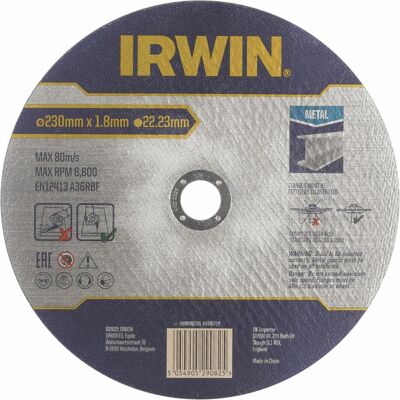 Irwin, Sägeblatt, TARCZA DO CIĘCIA METALU PŁASKA 230mm x 1,8mm x 22,23mm Irwin, Sägeblatt, TARCZA DO CIĘCIA METALU PŁASKA 230mm x 1,8mm x 22,23mm