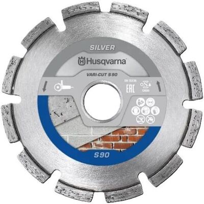 Husqvarna Sägeblatt, 579808140 Vari-Cut S90 Diamanttrennscheibe trocken Mörtel/Verguss 125 mm Husqvarna Sägeblatt, 579808140 Vari-Cut S90 Diamanttrennscheibe trocken Mörtel/Verguss 125 mm