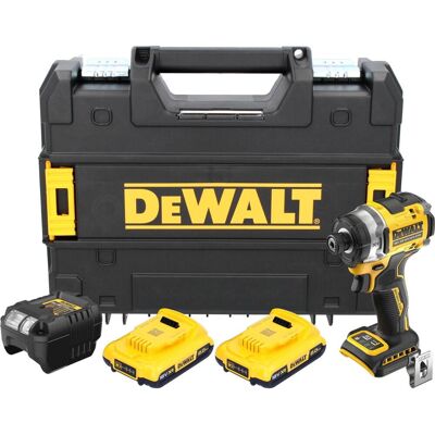 DeWalt, Bohrmaschine + Akkuschrauber, DCF 860 D2T Akku Schlagschrauber 18 V 282 Nm 1/4" Brushless + 2x Akku 2,0 Ah + Ladegerät + (Schlagschrauber) DeWalt, Bohrmaschine + Akkuschrauber, DCF 860 D2T Akku Schlagschrauber 18 V 282 Nm 1/4" Brushless + 2x Akku 2,0 Ah + Ladegerät + (Schlagschrauber)