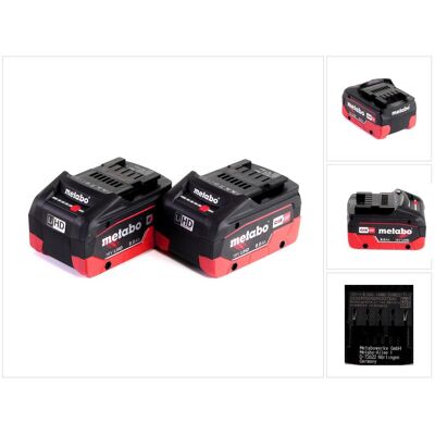 Metabo, Werkzeugakku + Ladegerät, LiHD Akkupack (18 V) Metabo, Werkzeugakku + Ladegerät, LiHD Akkupack (18 V)