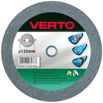 Verto, Schleifmittel, Ceramic grinding wheel 150x12,7x20mm 2 pcs. (61H605) Verto, Schleifmittel, Ceramic grinding wheel 150x12,7x20mm 2 pcs. (61H605)