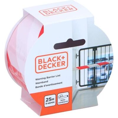 Black & Decker Absperrung, Warning Barrier tape 25mtr 48m Black & Decker Absperrung, Warning Barrier tape 25mtr 48m