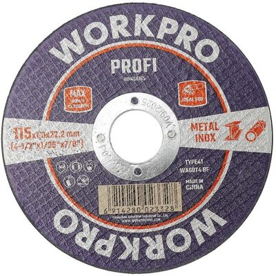 Workpro, Sägeblatt, Cutting disc, stainless steel, metal, profi, ø115 x 1.6 x 22.2 mm Workpro, Sägeblatt, Cutting disc, stainless steel, metal, profi, ø115 x 1.6 x 22.2 mm