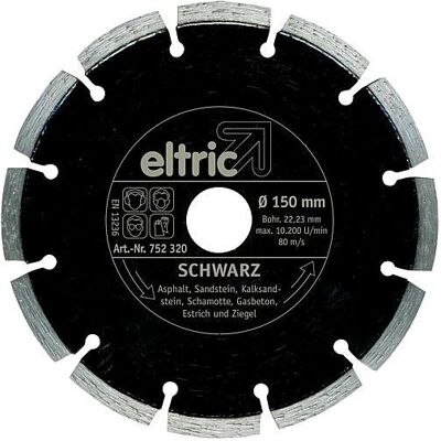 EGB, Sägeblatt, DiamantTrennscheibe 150mm Schwarz EGB, Sägeblatt, DiamantTrennscheibe 150mm Schwarz