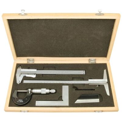 Elmag, Messlehre, - Messwerkzeug-Sortiment 5-teilig Elmag, Messlehre, - Messwerkzeug-Sortiment 5-teilig