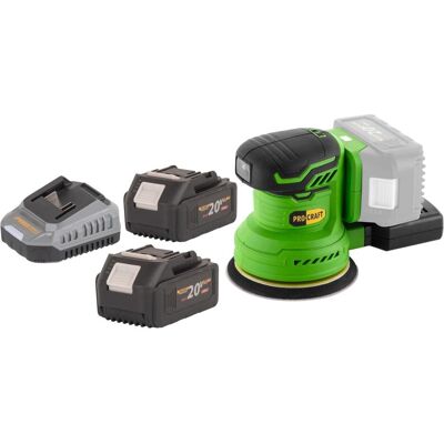 Procraft, Schleifmaschine + Poliermaschine, PX20BLbb Akku Exzenterschleifer 20 V 125 mm Brushless + 2x Akku 4,0 Ah + Ladegerät (Exzenterschleifer) Procraft, Schleifmaschine + Poliermaschine, PX20BLbb Akku Exzenterschleifer 20 V 125 mm Brushless + 2x Akku 4,0 Ah + Ladegerät (Exzenterschleifer)