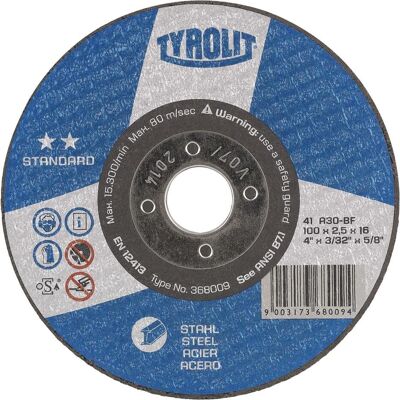 Tyrolit, Sägeblatt, Trennscheibe gerade Standard** 115 x 2,5 mm Form 41 Tyrolit, Sägeblatt, Trennscheibe gerade Standard** 115 x 2,5 mm Form 41