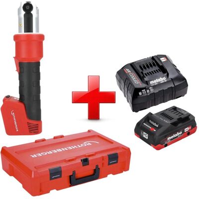 Rothenberger, Presswerkzeug, ROMAX NANO Akku Pressmaschine 18 V 34 kN CAS + 1x LiHD Akku 4,0 Ah + Ladegerät + Rothenberger, Presswerkzeug, ROMAX NANO Akku Pressmaschine 18 V 34 kN CAS + 1x LiHD Akku 4,0 Ah + Ladegerät +