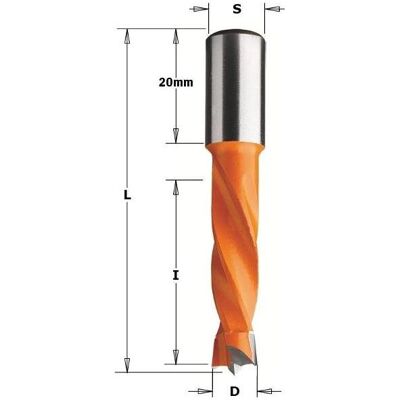CMT Blind Bohrer D:15x57.5 S:10x20 - Bohrer CMT Blind Bohrer D:15x57.5 S:10x20 - Bohrer