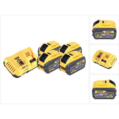 DeWalt, Werkzeugakku + Ladegerät, DCB 118 Y4 Akku Starter Set 18 V / 54 V 4x XR FLEXVOLT Akku 12 Ah + Ladegerät (18 V) DeWalt, Werkzeugakku + Ladegerät, DCB 118 Y4 Akku Starter Set 18 V / 54 V 4x XR FLEXVOLT Akku 12 Ah + Ladegerät (18 V)